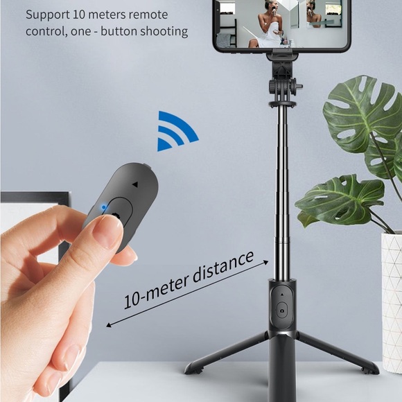 5 in 1 and 2 Mode for Camera and Smart Phone Selfie Stick. With Led Light - Picture 9 of 16